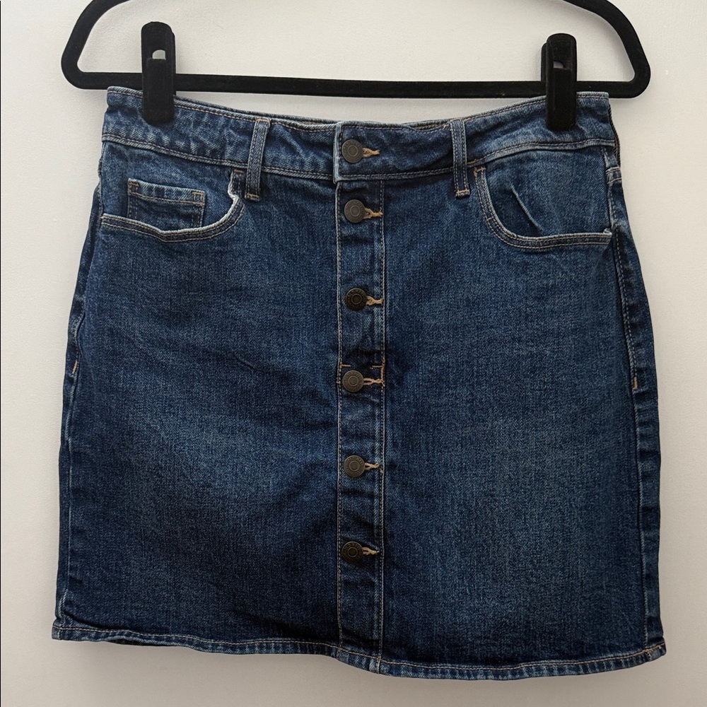 Old Navy Button Front Denim Skirt